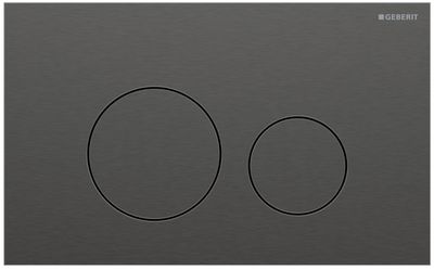 Geberit Sigma40 Flush Plate / Brushed Black Chrome