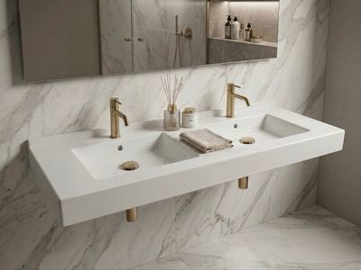 Vita 140 cm Double Washbasin Countertop