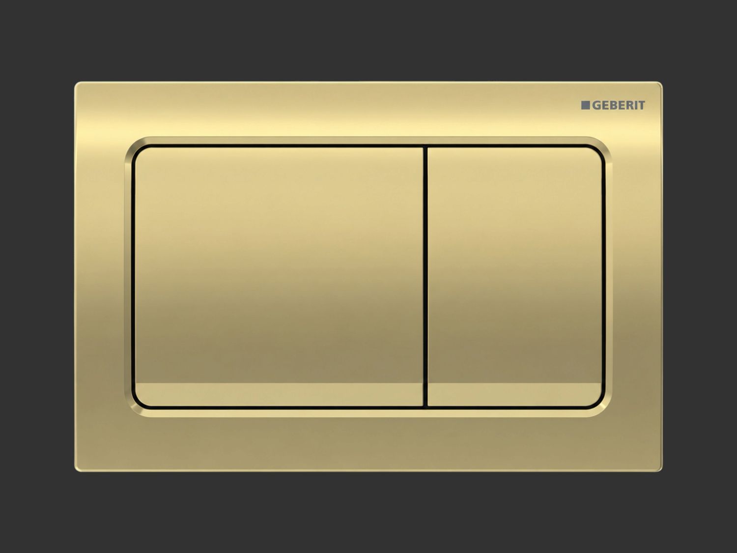 Alpha01 Square Flush Plate / Brushed Brass