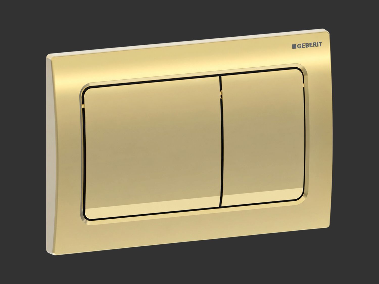 Alpha01 Square Flush Plate / Brushed Brass