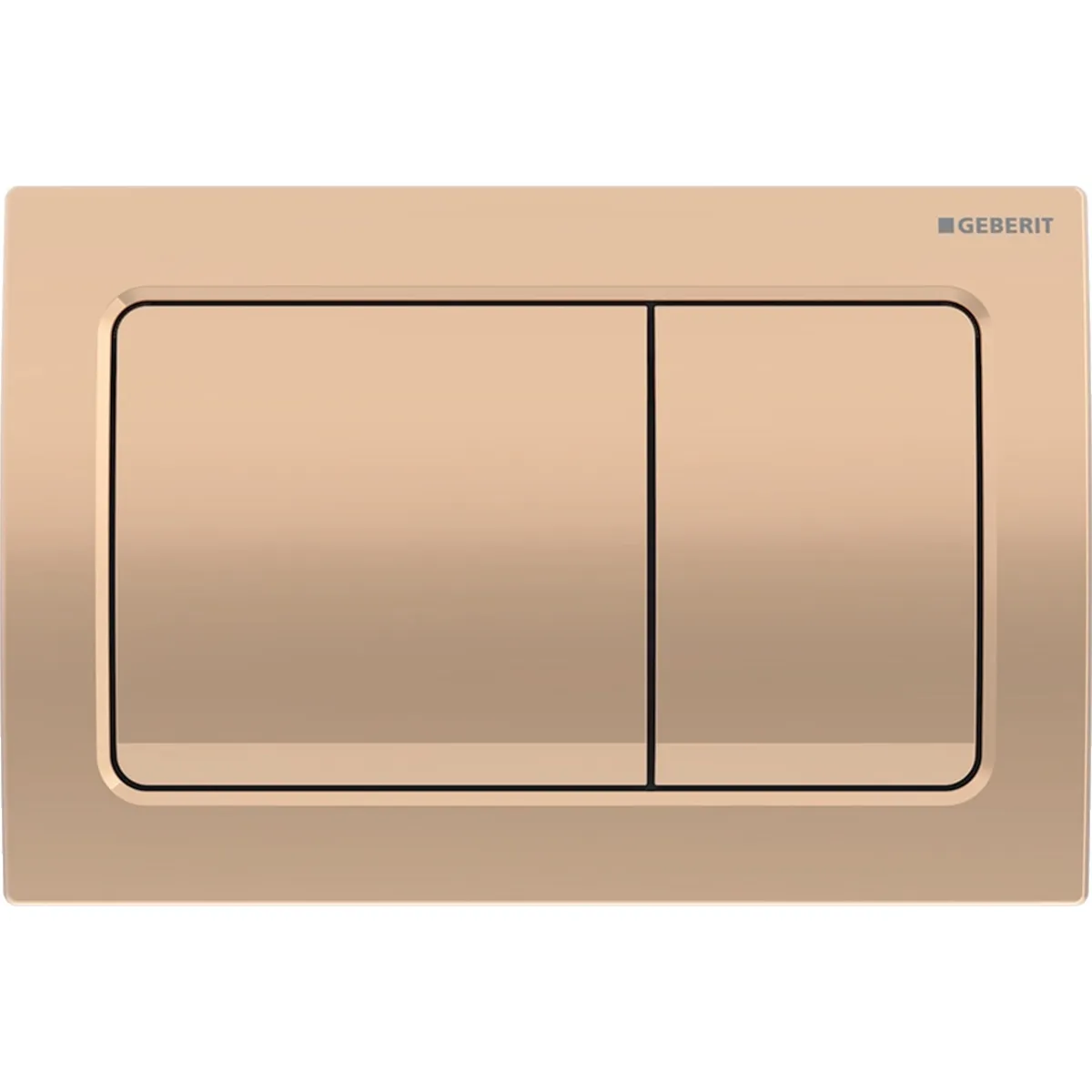 Geberit Alpha01 Square Flush Plate / Brushed Rose Gold
