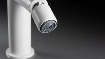 Deante Silia Matte White Bidet Mixer Without Waste