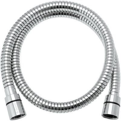 Tuyau de toilette flexible chromé Deante de 80 cm avec écrous coniques en acier inoxydable et raccord 1/2''.