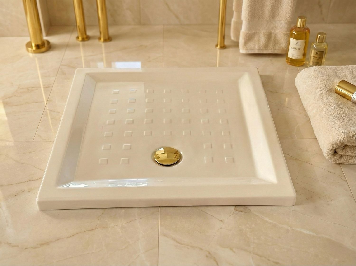 Novospace Shower Tray 95 x 95 cm without Drain
