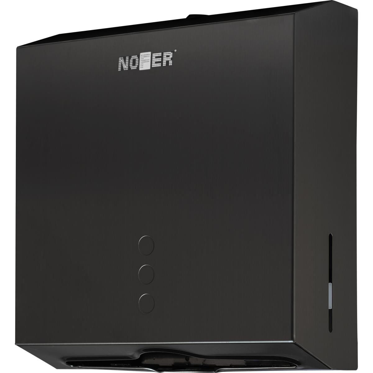 Distributeur de papier essuie-mains Nofer Tissu en noir mat