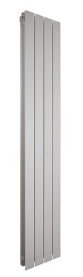 Elément de radiateur décoratif en aluminium moulé Fondital GARDA S (entraxe 160 cm / épaisseur 9 cm) en blanc neutre
