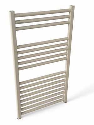 Radiateur sèche-serviettes en aluminium Fondital Cool 86 x 45 cm en beige coquille