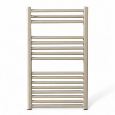 Radiateur sèche-serviettes en aluminium Fondital Cool 86 x 45 cm en beige coquille