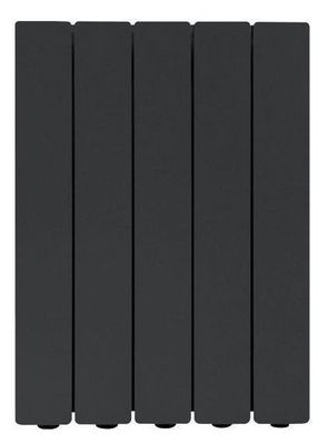 Elément de radiateur en aluminium moulé Fondital Blitz Super B4 (entraxe 500 / profondeur 100) en noir mat