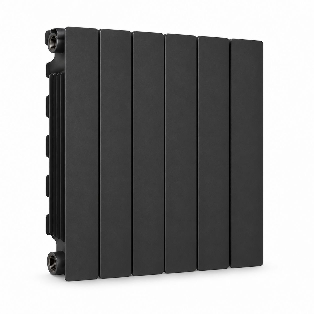 Elément de radiateur en aluminium moulé Fondital Blitz Super B4 (entraxe 500 / profondeur 100) en noir mat