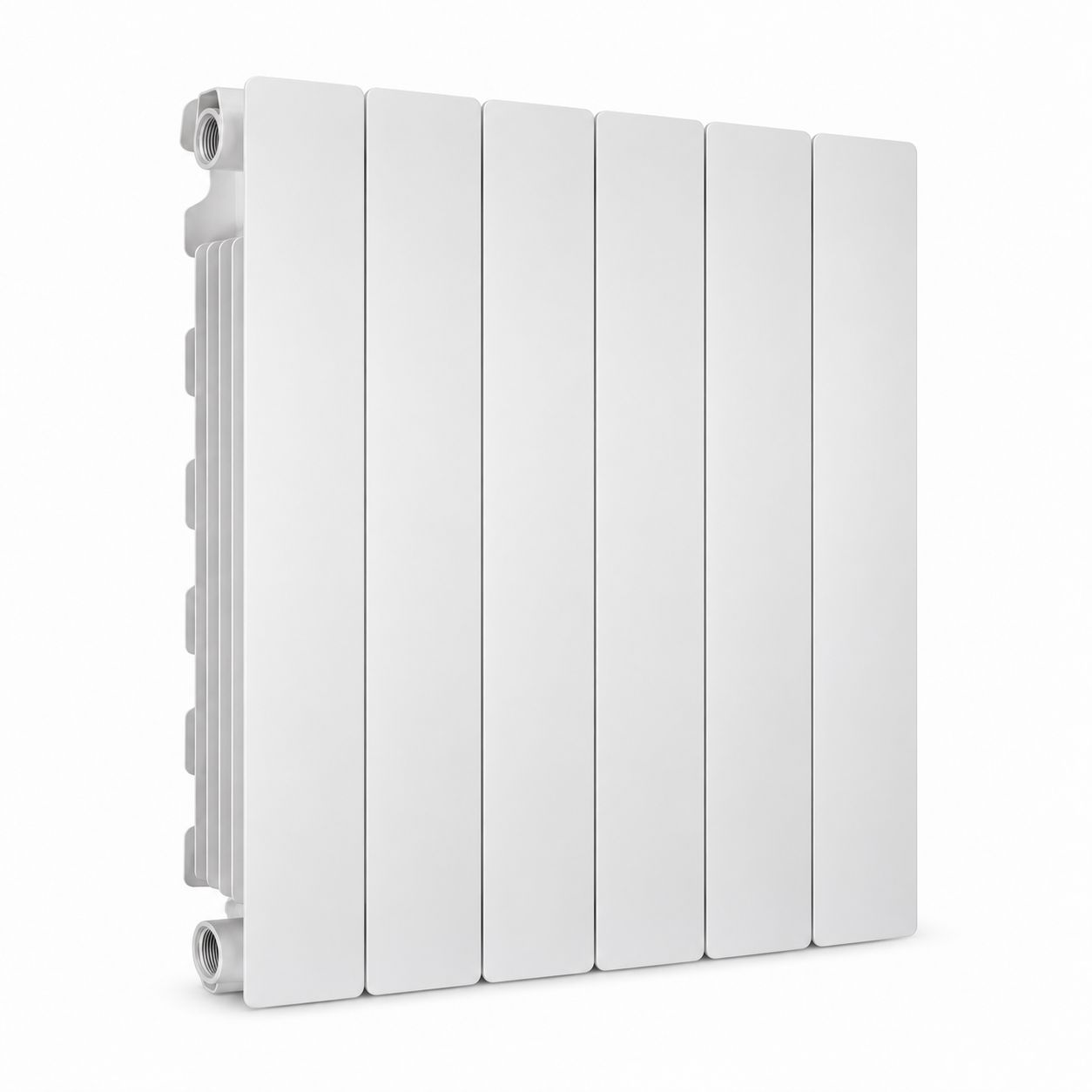 Elément de radiateur en aluminium moulé Fondital Blitz Super B4 (entraxe 500 / profondeur 100) en blanc neutre