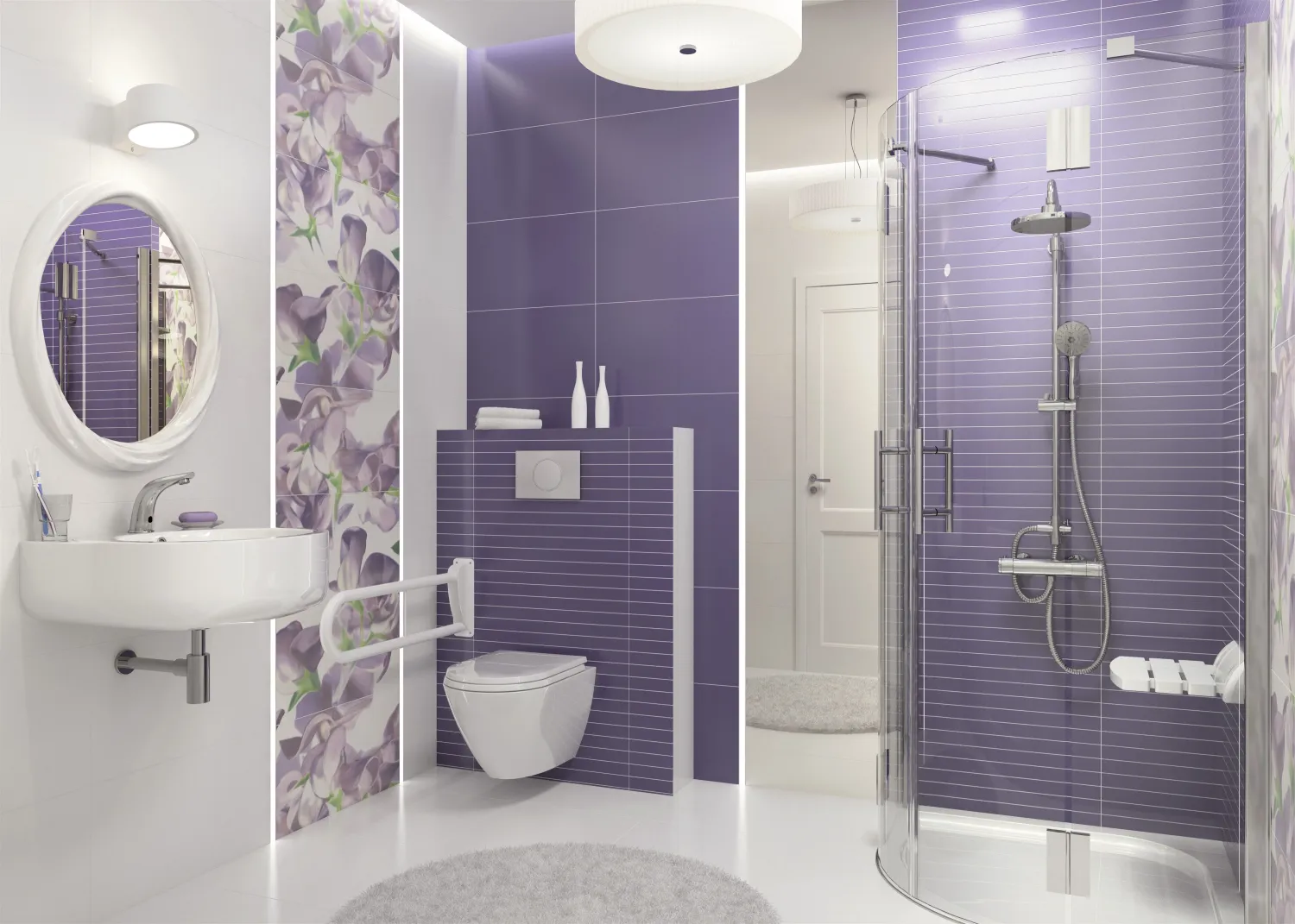 Shower Column Deante Corio 200 in Chrome