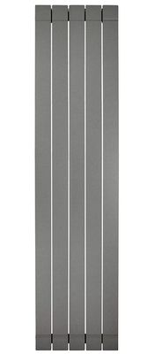 Elément de radiateur décoratif en aluminium moulé Fondital GARDA S (entraxe 160 cm / épaisseur 9 cm) en finition graphite