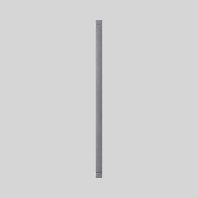 Elément de radiateur décoratif en aluminium moulé Fondital GARDA S (entraxe 180 cm / épaisseur 9 cm) en finition graphite