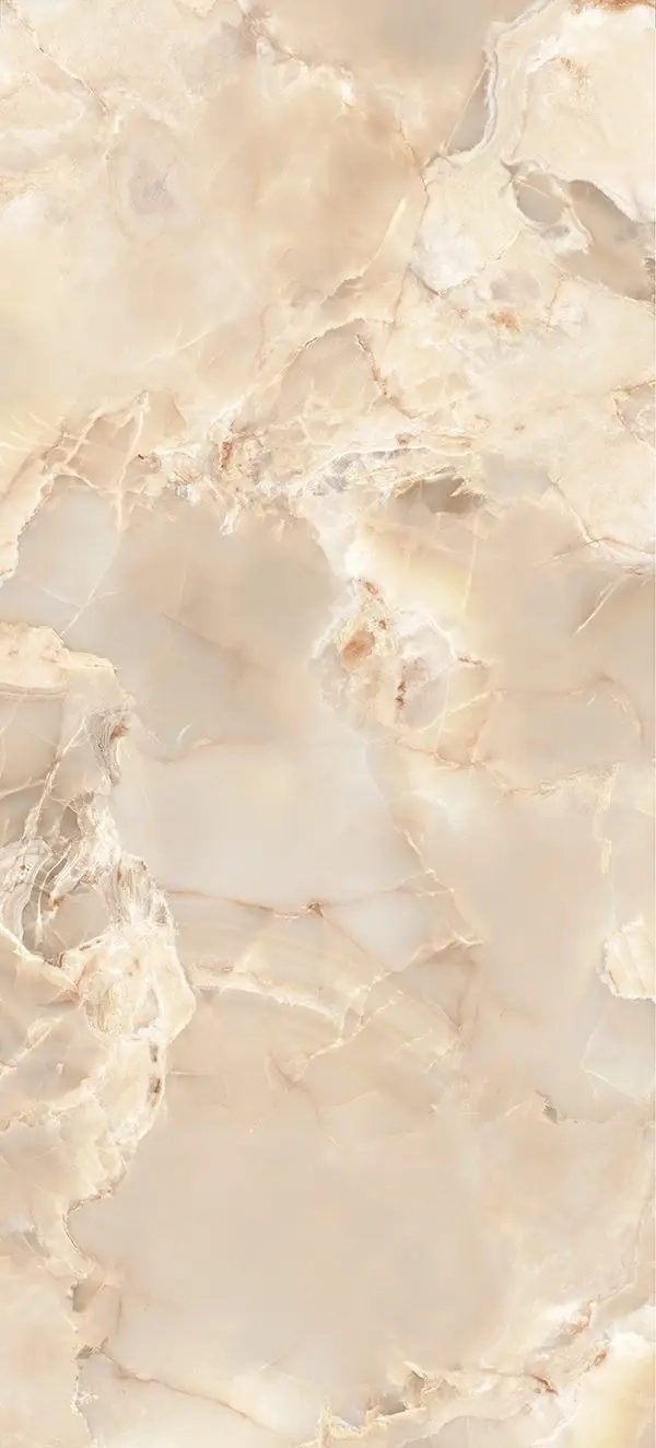 Grès cérame Tagina Onice Reale Ambra poli 60 x 120 cm, rectifié - Choix commercial - vue 2