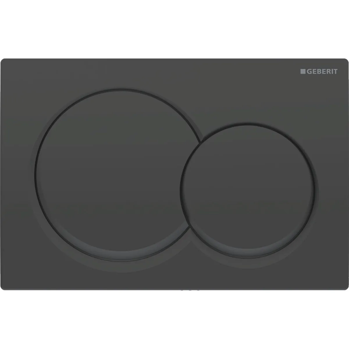 Alpha01 Round Flush Plate / Matte Black