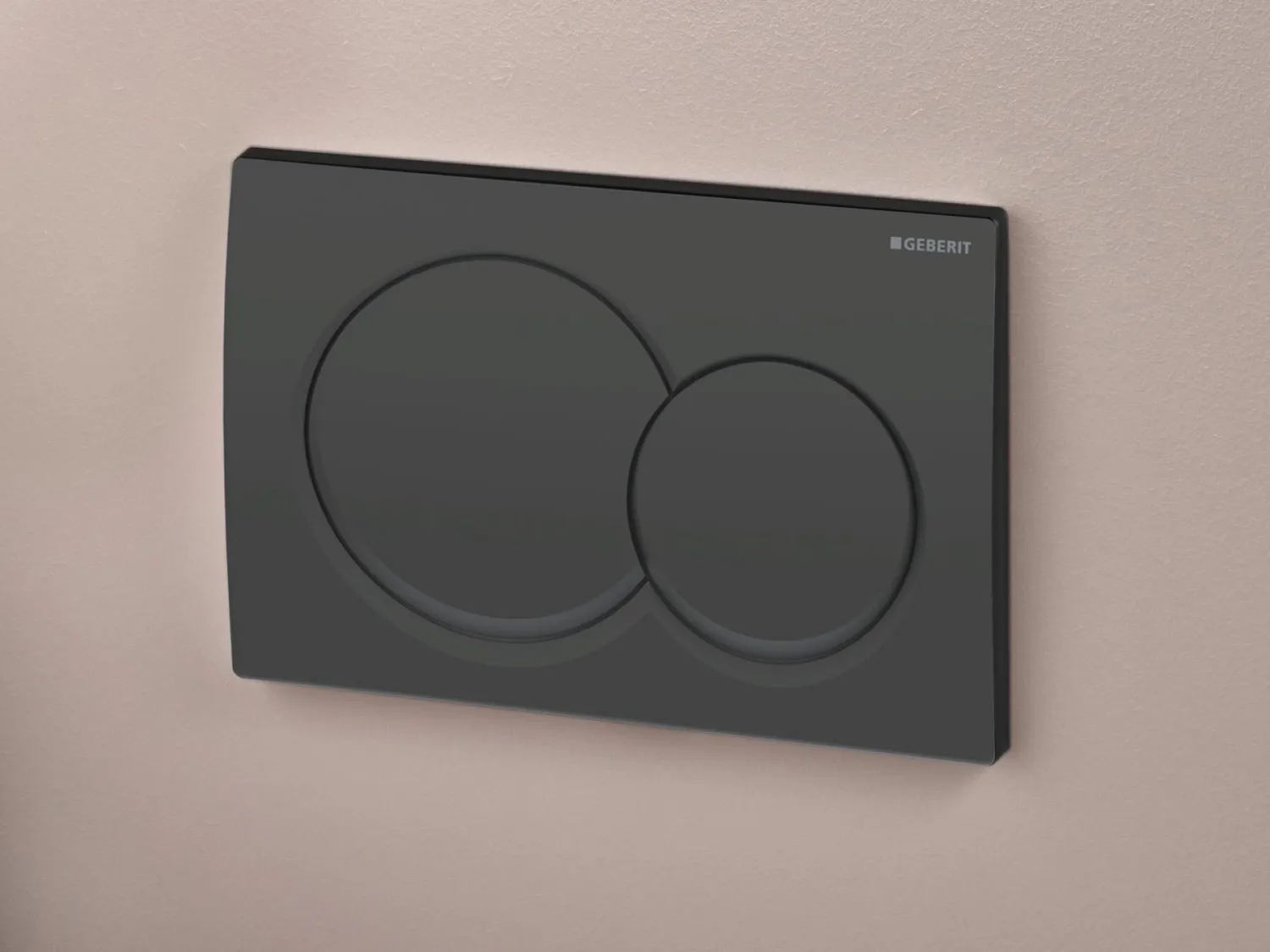 Alpha01 Round Flush Plate / Matte Black
