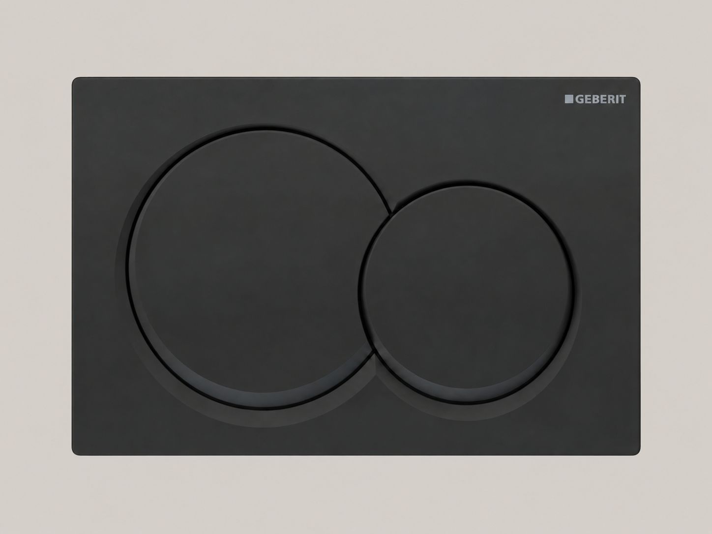 Alpha01 Round Flush Plate / Matte Black