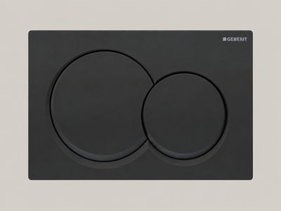 Plaque de déclenchement Alpha01 round / Noir mat