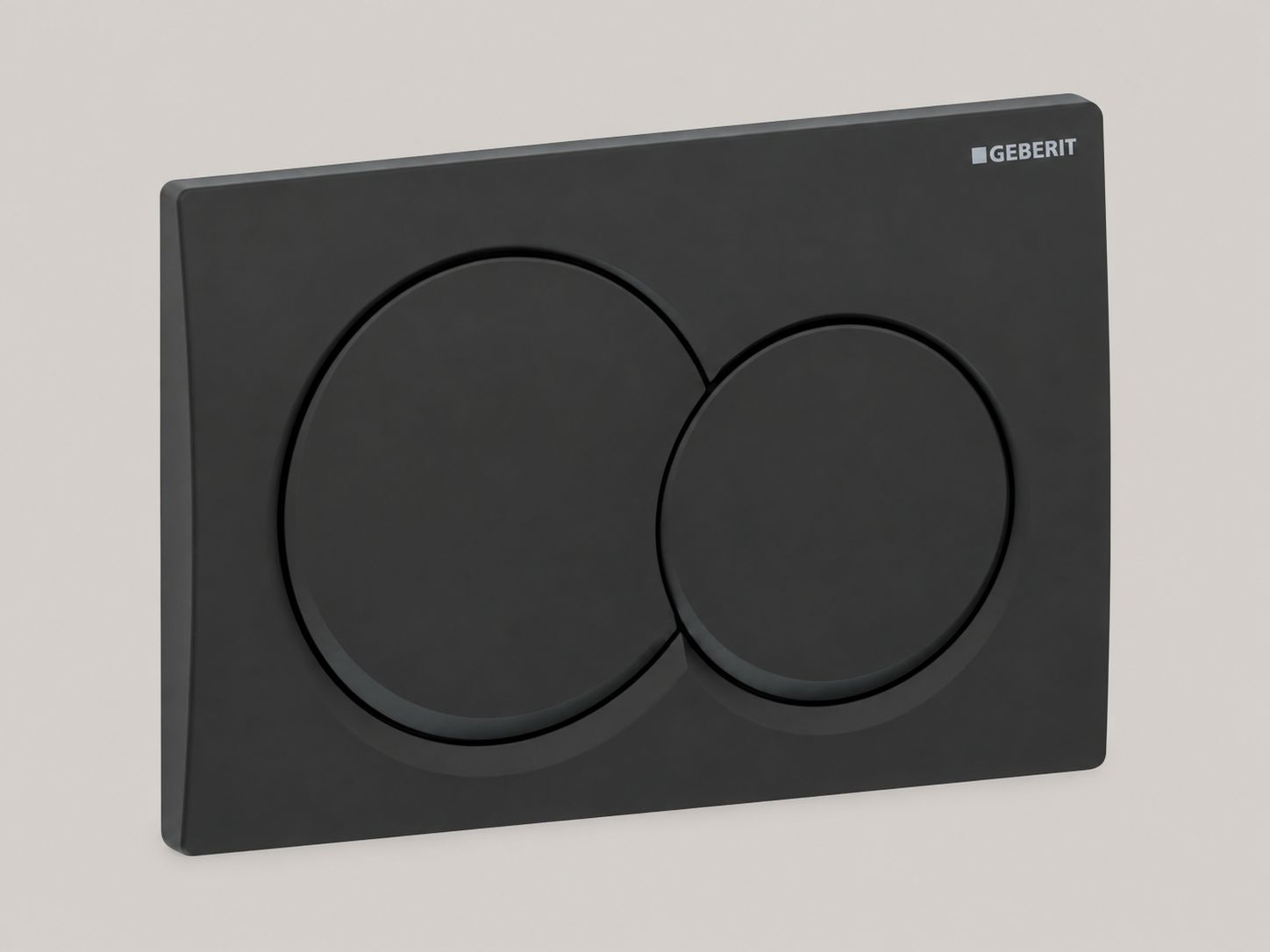 Alpha01 Round Flush Plate / Matte Black