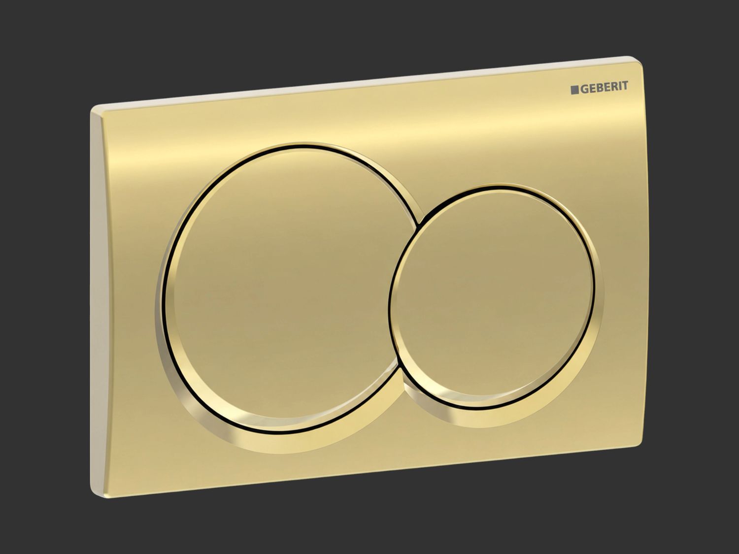 Alpha01 Round Flush Plate / Brushed Brass