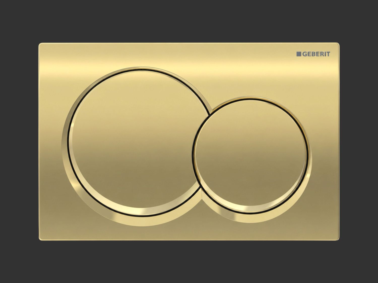 Alpha01 Round Flush Plate / Brushed Brass