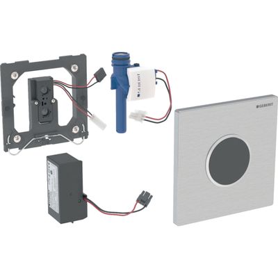Plaque de déclenchement d’urinoir Geberit à déclenchement électronique, alimentation par pile, plaque de fermeture type 10