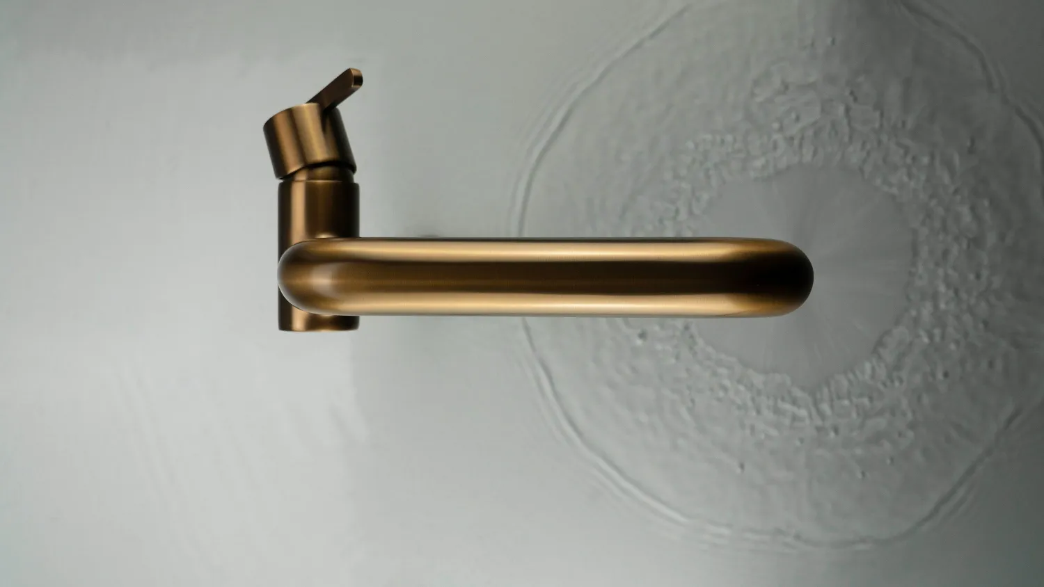 Mitigeur de lavabo rehaussé Deante Silia 265 sans bonde en PVD bronze brossé — vue 5