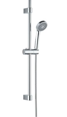 Barre de douche Neo Loco avec douchette à main 1 jet et flexible en chromé