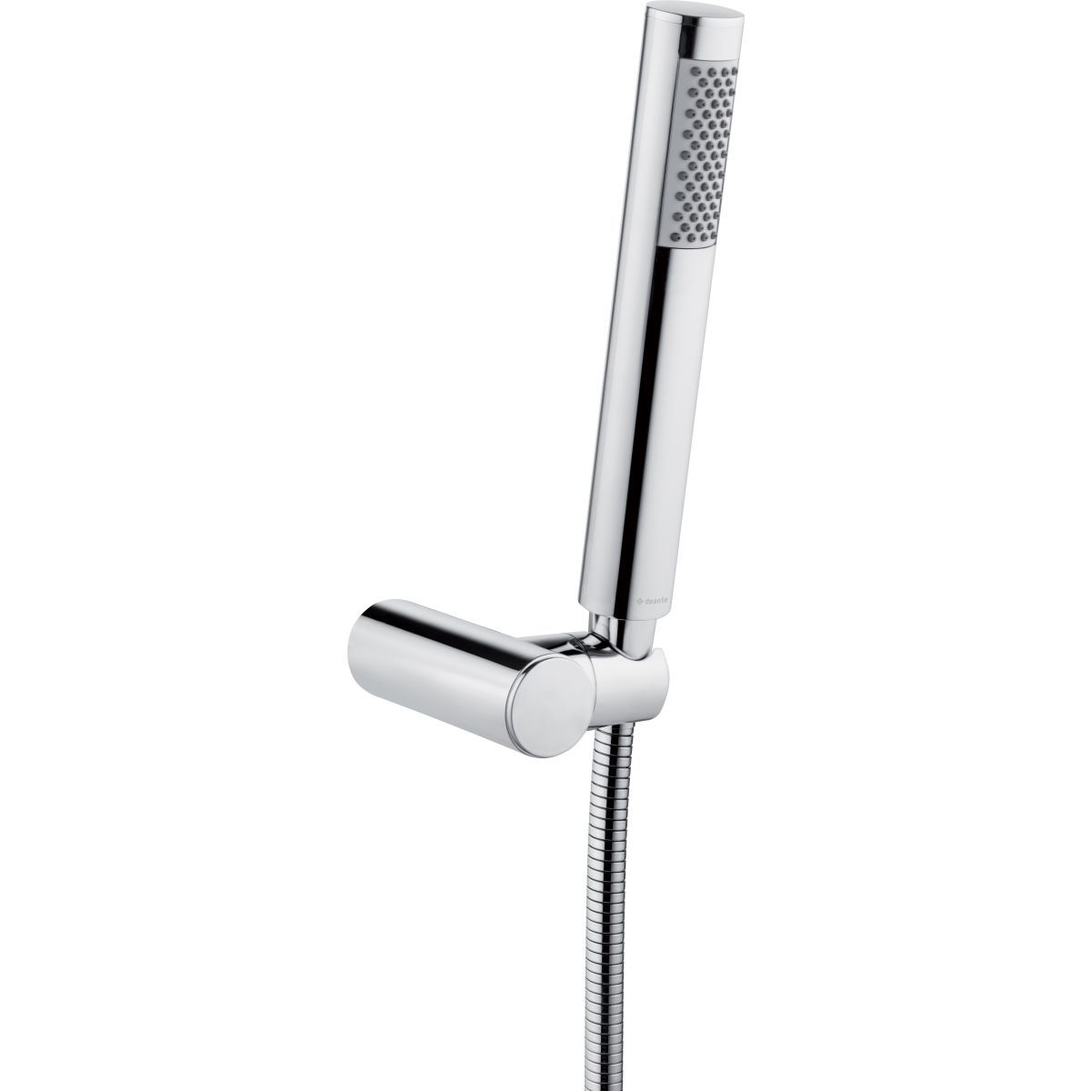 Support Deante Round Wall Mount with Handheld Shower and 1.50 m Chrome Hose