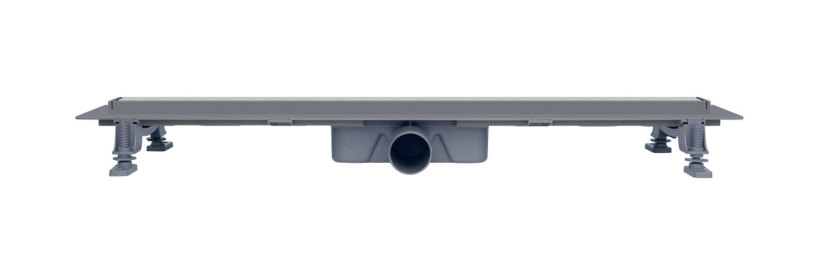 Canivelle de douche Vogi Drain linéaire Duo 50 cm avec grille réversible prêt à carreler ou en acier inoxydable 304 brossé  - débit d'évacuation 56 L/min - vue 5