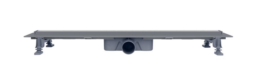 Canivelle de douche Vogi Drain linéaire Duo 70 cm avec grille réversible prêt à carreler ou en noir mat - débit d'évacuation 56 L/min — vue 4