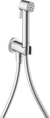 Douchette hygiénique pour WC Axor round pour eau froide avec support et flexible