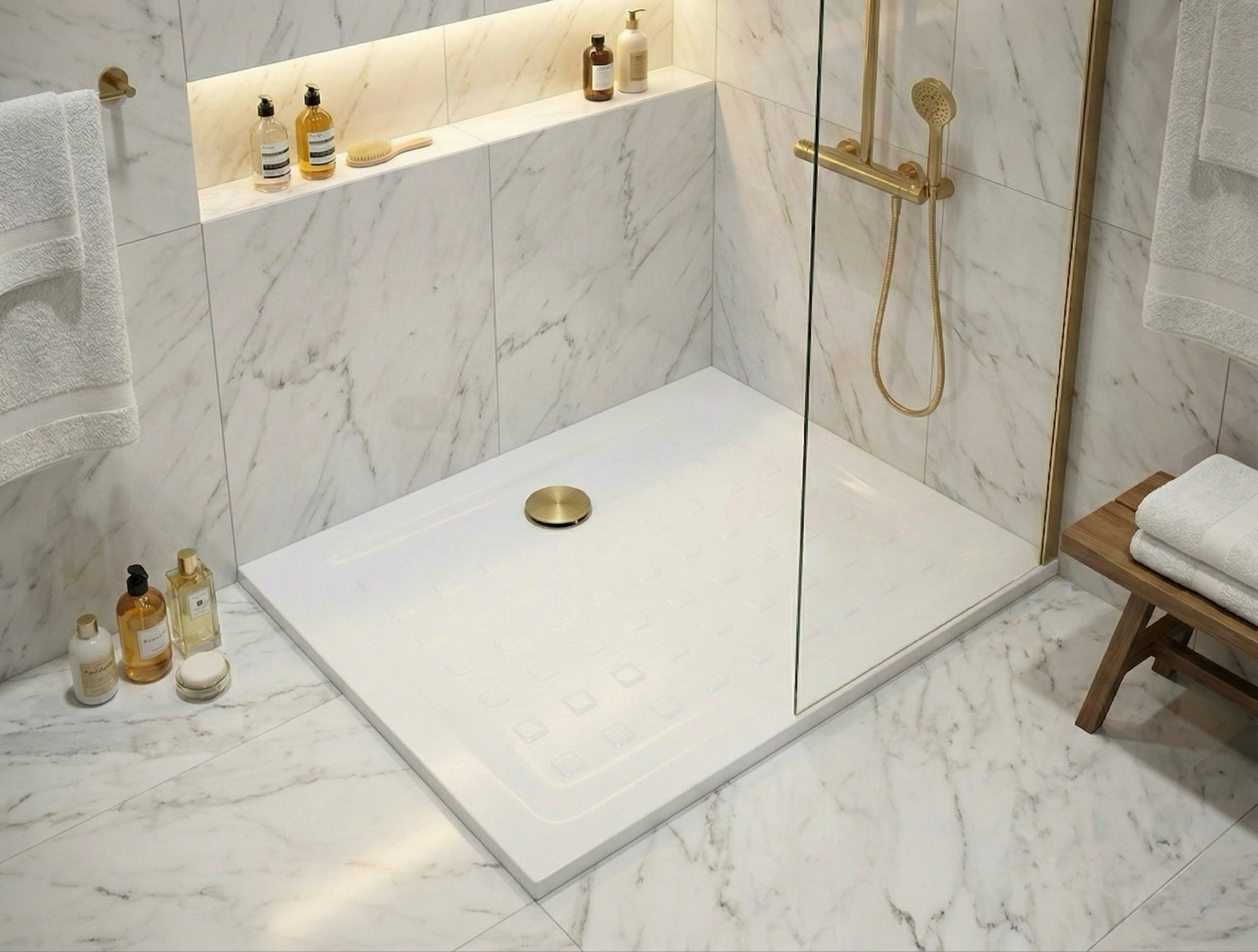 Receveur Tahos 100 x 80 cm sans vidage - vue 2