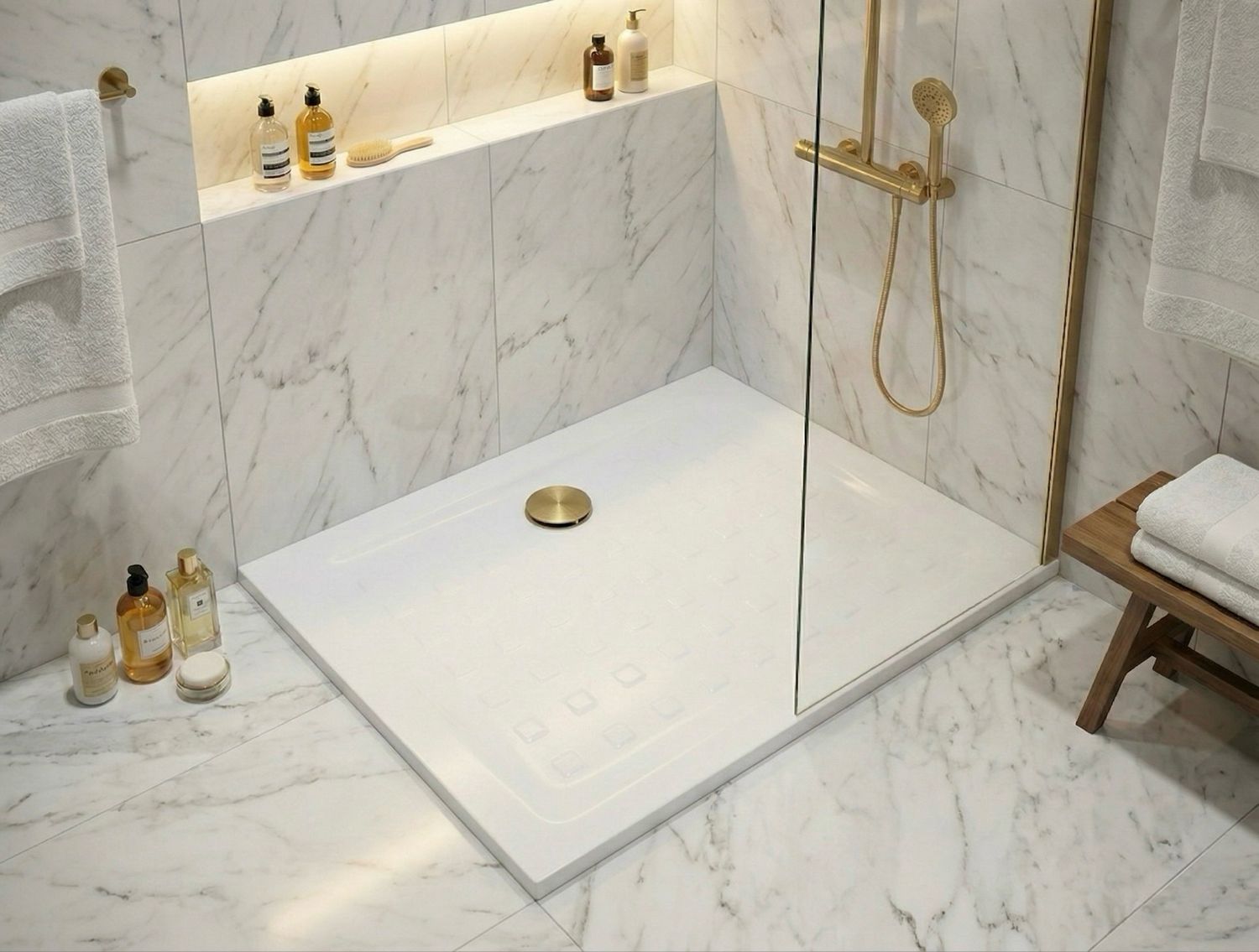 Tahos Shower Tray 100 x 80 cm without drainage