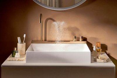 Hansgrohe Avalegra AquaUnit Countertop Basin with Brushed Bronze Mixer