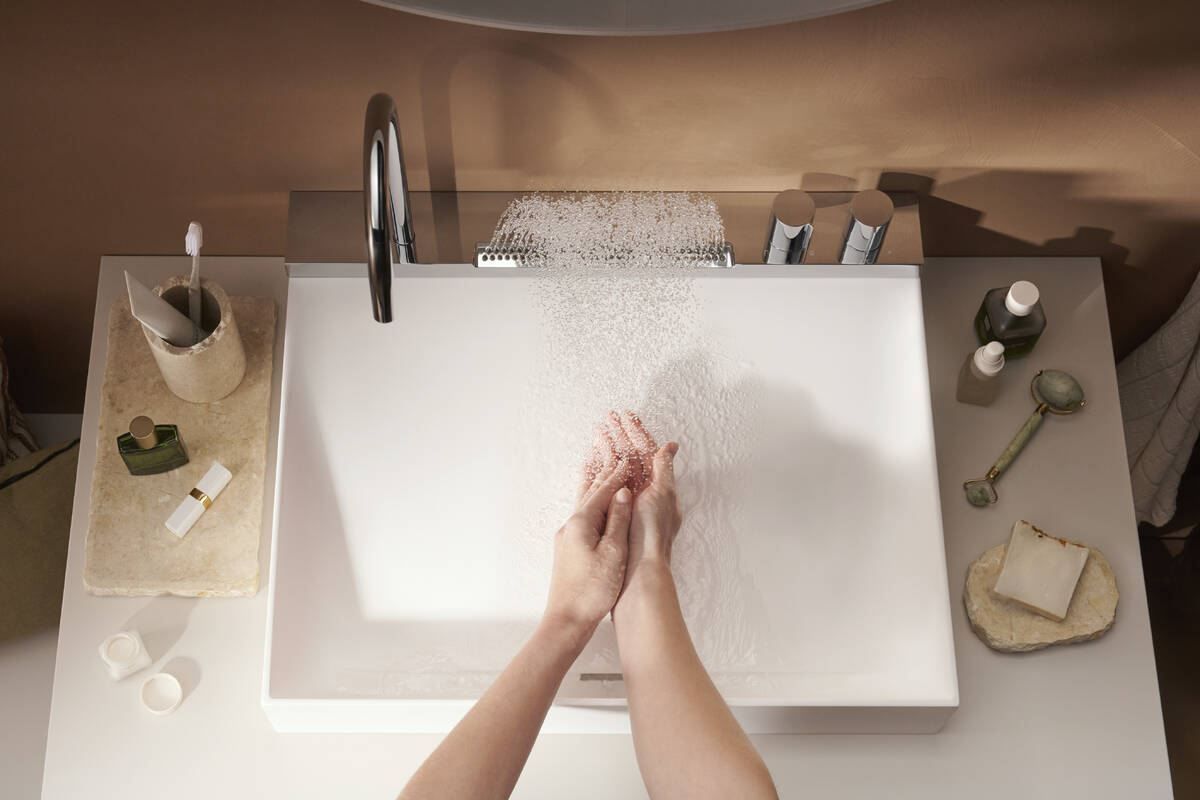 Lavabo à poser Hansgrohe Avalegra AquaUnit avec mitigeur - vue 4