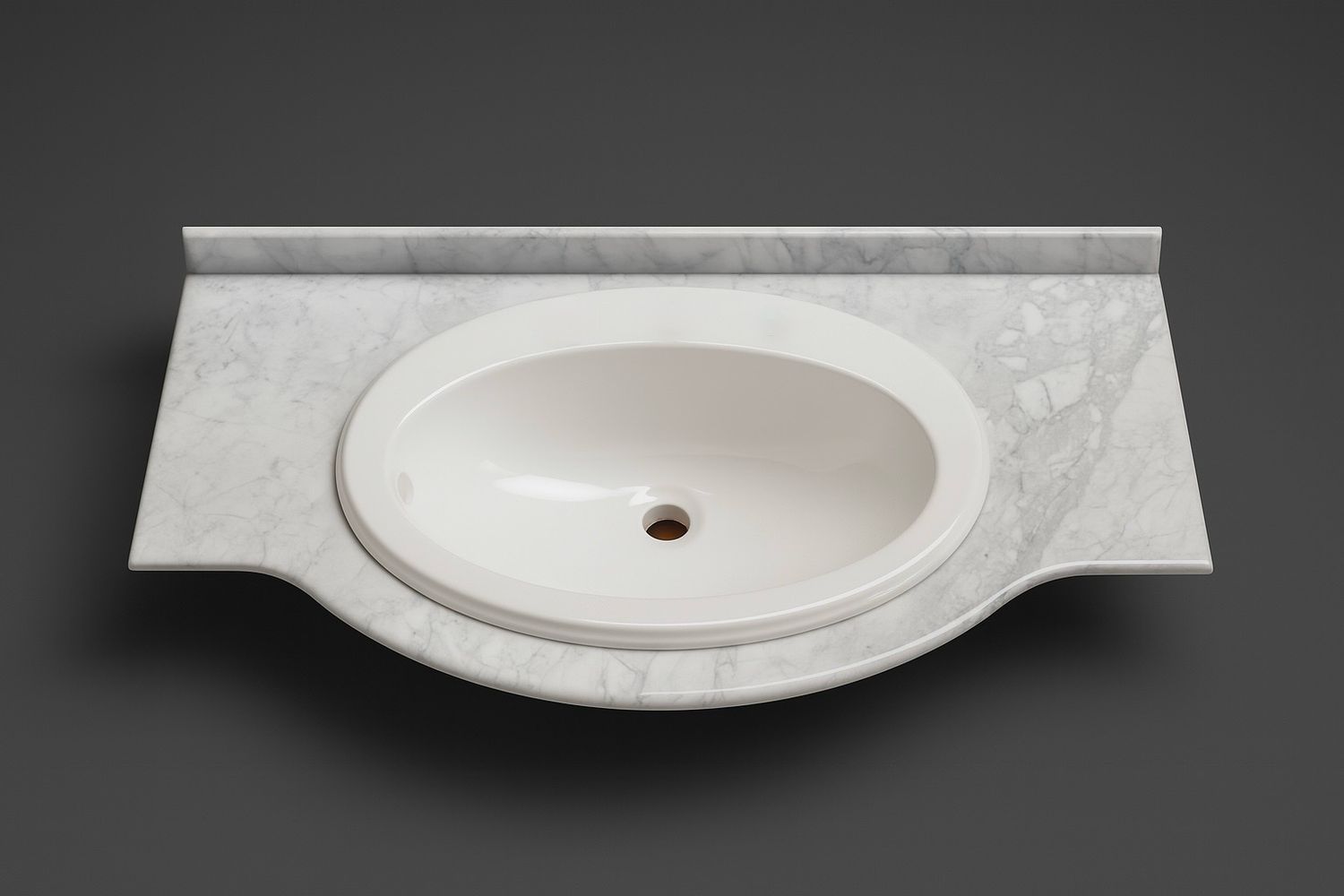 Vanity top Niagara 104 cm with inset basin Broadway — Product view 4