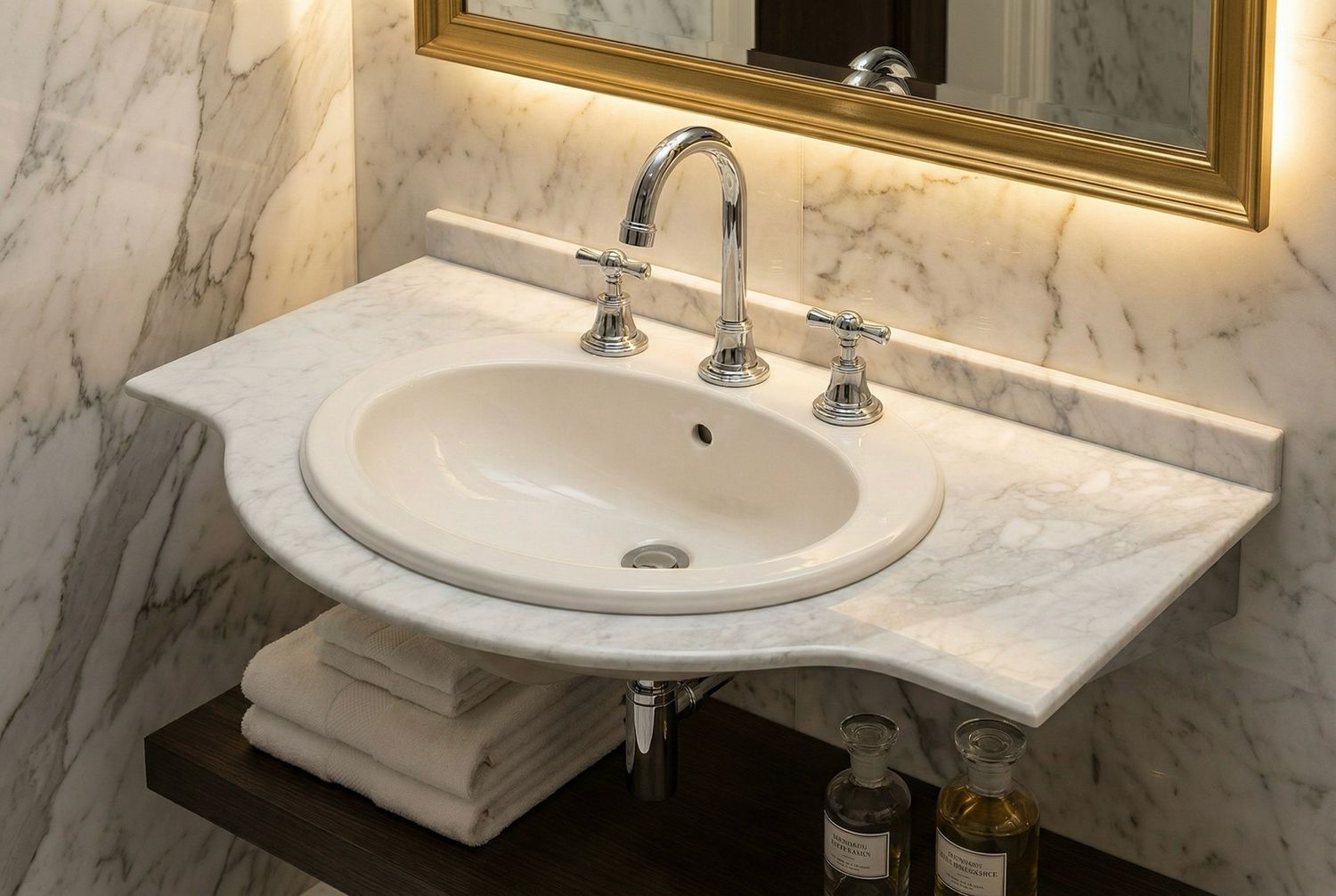 Plan Niagara 104 cm avec vasque encastrable Broadway