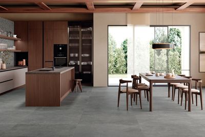Grès cérame Tagina City Stone Antracite mat 60 x 120 cm, rectifié