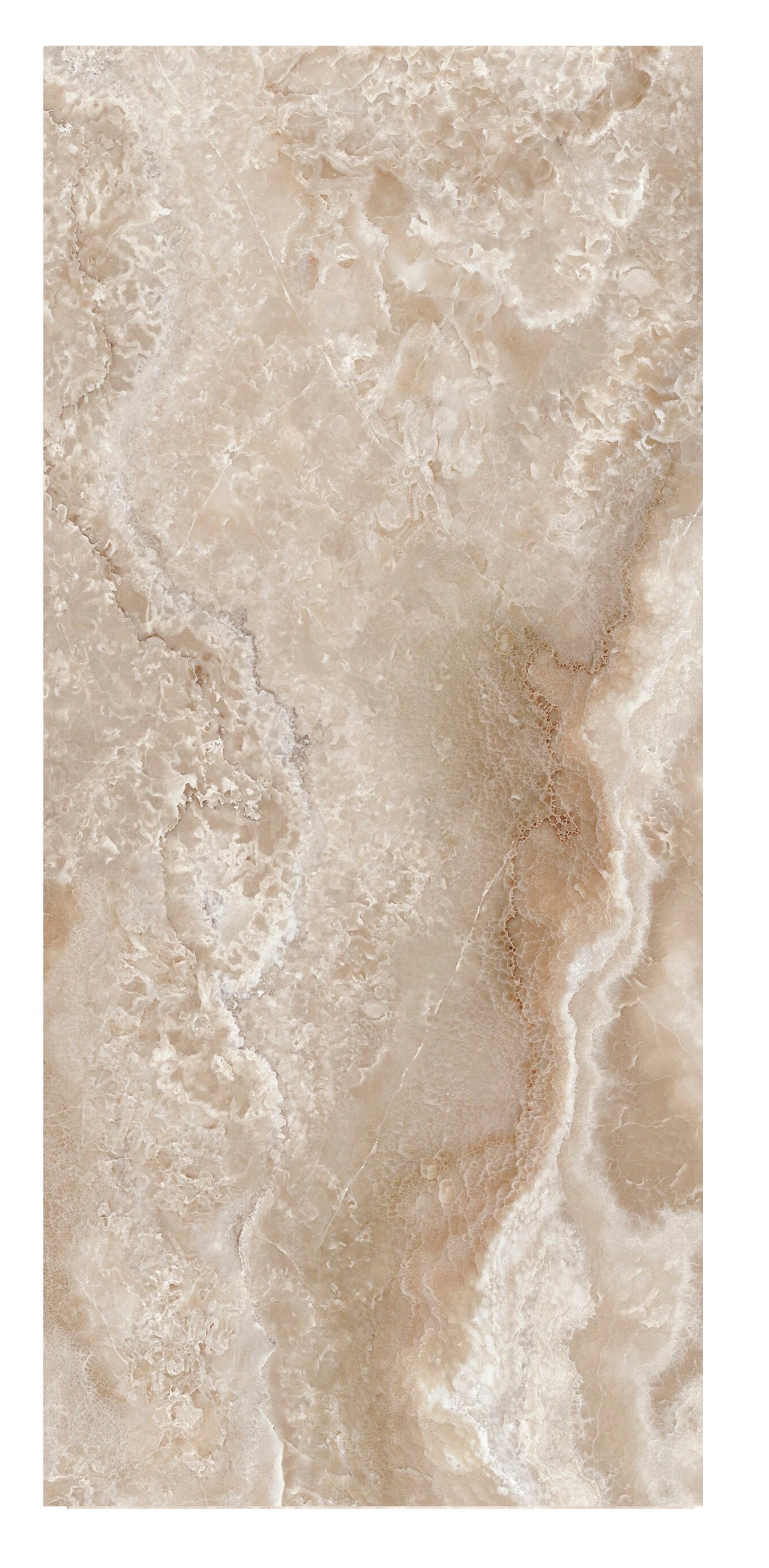 Grès cérame Tagina Onyx Diamond Champagne poli 60 x 120 cm, rectifié - vue 3