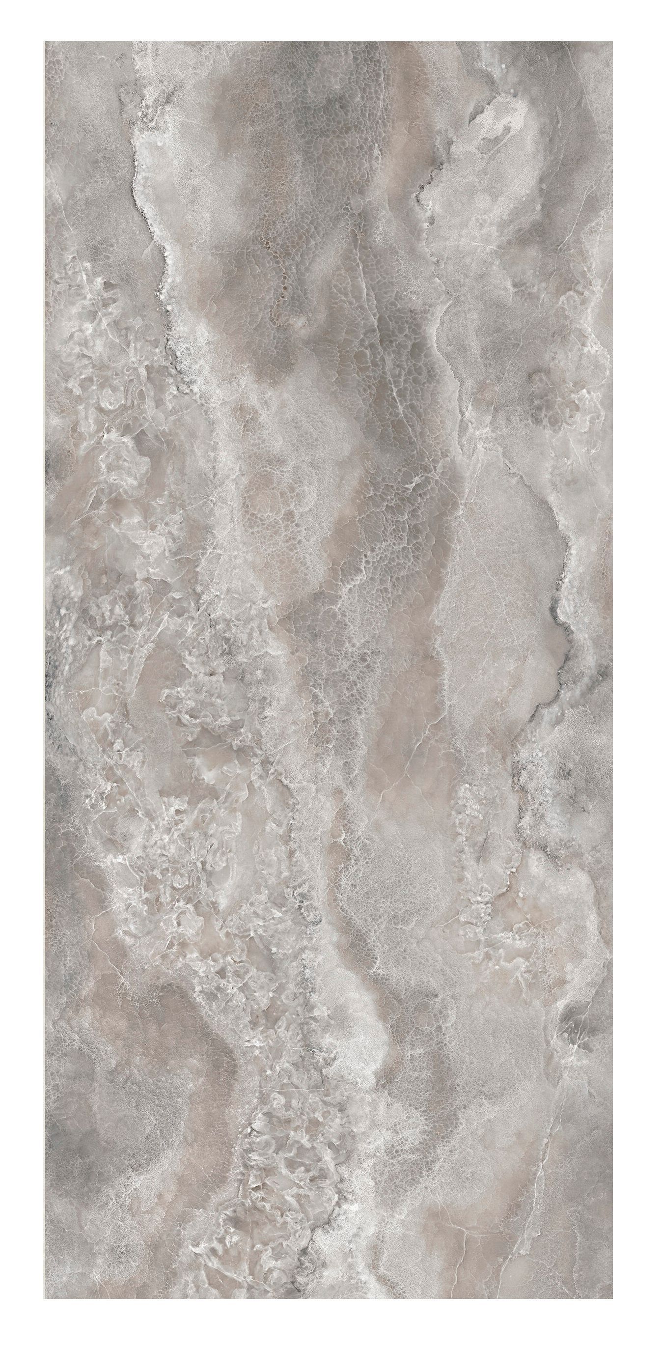Grès cérame Tagina Onyx Diamond Grey Agate poli 60 x 120 cm, rectifié - vue 5
