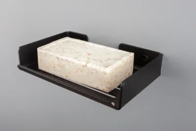 Wall-mounted soap dish Deante Mokko in matte black Wall-mounted soap dish Deante Mokko in matte black