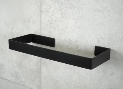 Porte-serviettes Deante Mokko 30 cm en noir mat Porte-serviettes mural Deante Mokko 30 cm noir mat en acier inoxydable, 300 mm de large.