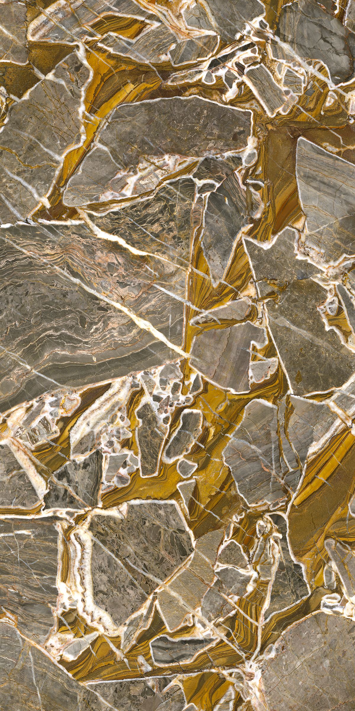 Grès cérame Tagina Luci D’oro Dorato poli 60 x 120 cm, rectifié - vue 8