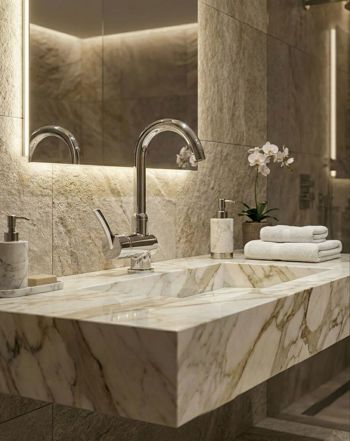 Mitigeur de lavabo ou de cuisine Deante Kostel en chromé