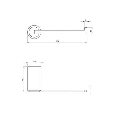 Chrome Deante Arnika Toilet Paper Holder