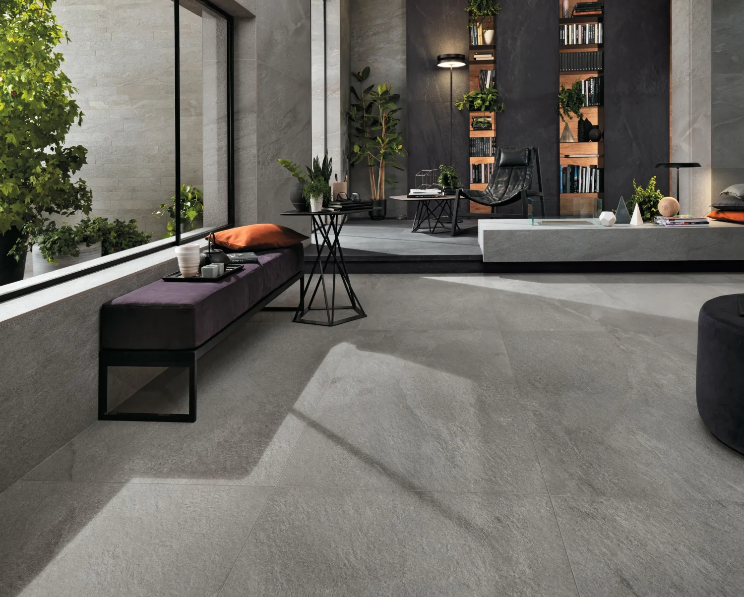 Klif Grey Matte Porcelain Stoneware 75 x 150 cm - Atlas Concorde - 2nd Choice