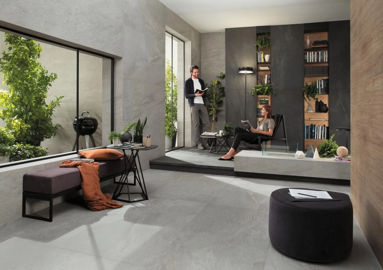 Grès cérame Klif Grey mat R10 50 x 105 cm - Atlas Concorde - 2ème choix — vue 4