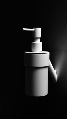 Deante Silia liquid soap dispenser in matte white